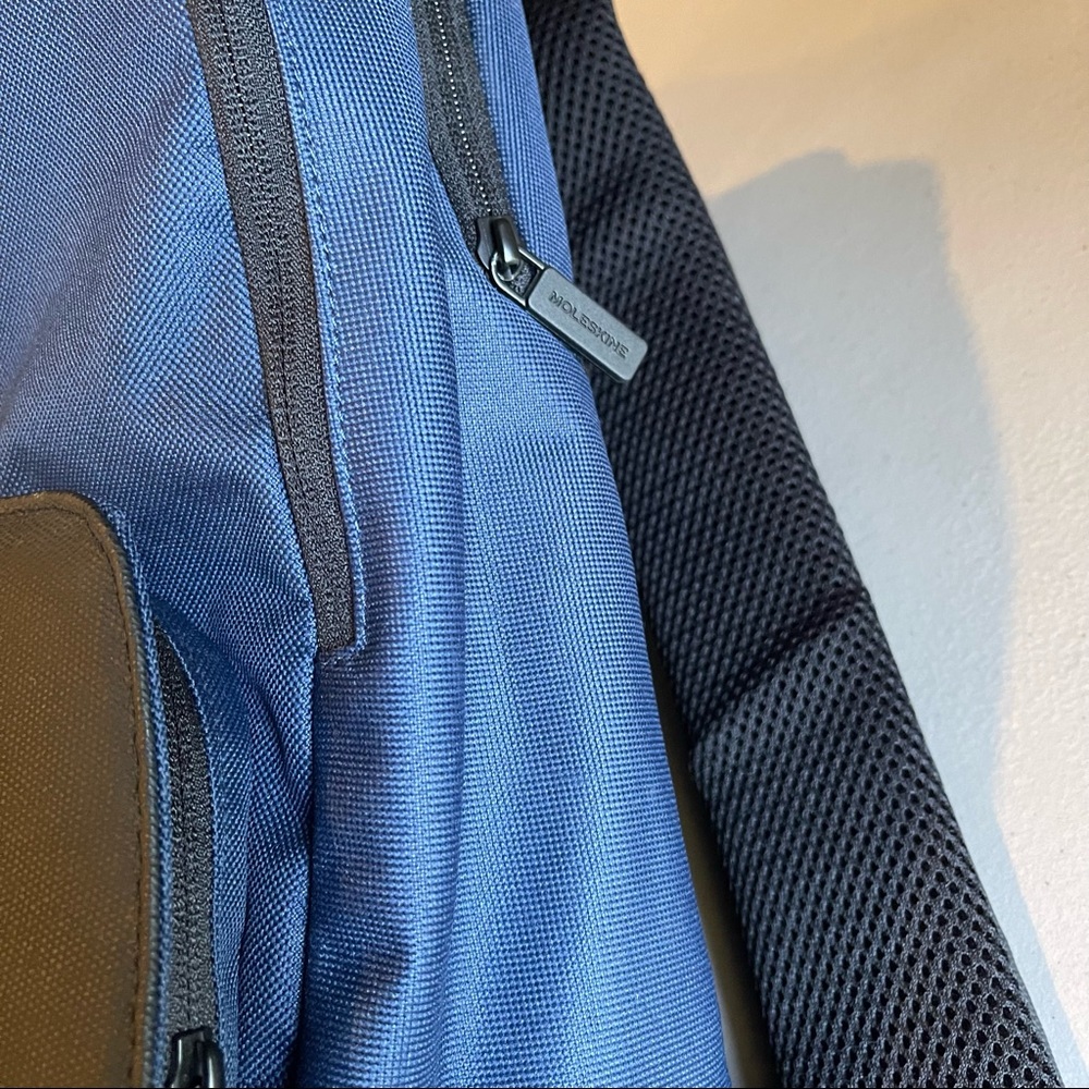 NWT Moleskine Nomad Navy/Black Backpack Medium - Picture 5 of 14